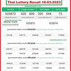 thailand lottery 2023 result today